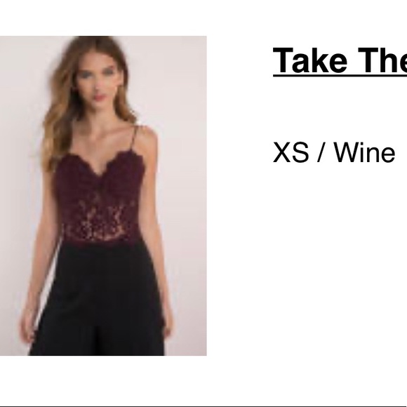 TOBI Take the Plunge Lace croptop - Picture 3 of 4